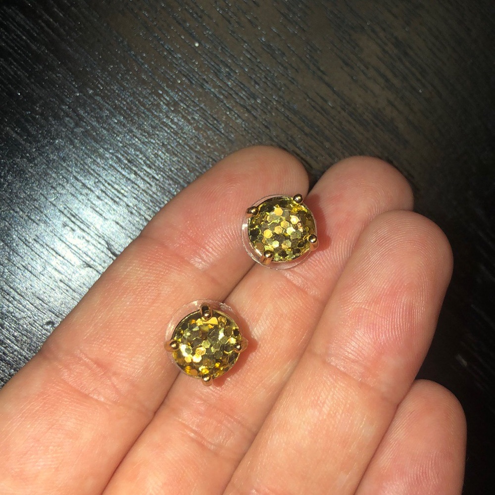 Gold Kate Spade studs